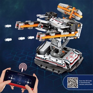 Reobrix 99002 MOC Space <span class=keywords><strong>Wars</strong></span> électrique Anti-Aircraft Con Non Gun <span class=keywords><strong>Star</strong></span> arme militaire RC blocs de construction en plastique ensembles de briques jouets - Product Image 3