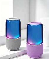 Lumière d'ambiance RVB 5W 2026 pour haut-parleur V5.3 avec batterie portable – Idéal pour cadeau promotionnel – Son puissant, en tissu et ABS