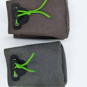 Bolsa de fieltro para tirachinas con diseño de cordón, bolsa portátil para bolas de acero para uso en exteriores Ztc443 - Product Image 4