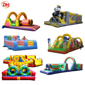 Structure gonflable portable à gonflage rapide, parcours bungee, mini parcours d'obstacles, structure de jeu et stand de football pour événements anniversaires et location événementielle - Product Image 4