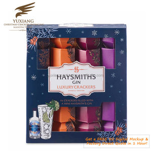 Craquelins de Noël personnalisés OEM en papier, craquelins de Noël de luxe pour hôtels, emballage en gros provenant d'un fabricant direct de craquelins sans plastique - Product Image 4