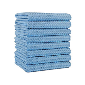 मूल कारखाने माइक्रोफाइबर तौलिया मजबूत पानी अवशोषण वाफले शतरंज प्रकार कारों और रसोई के उपयोग के लिए त्वरित शुष्क सफाई कपड़े - Product Image 2