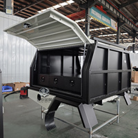 Lit de camion Ute Canopy Camper Palette en aluminium avec 3 portes et boîte à outils Vente