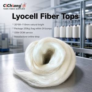 Austria Lenzing Fibra Ecológica de Lyocell Tencel 3 Denier 3.3dtex 98mm Brillo Intenso Hilado 3D Crudo China - Product Image 1