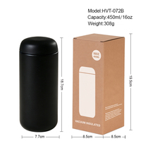 Gourde isotherme en acier inoxydable 304, 450 ml, à double paroi, isolation thermique 6-12 heures, infuseur à thé