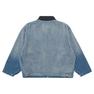 Veste en toile vintage délavée à l'acide, <span class=keywords><strong>double</strong></span> couche doublée, coupe décontractée, coupe-vent, haute qualité - Product Image 5