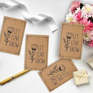 Enveloppes de semences personnalisées Enveloppes pour pièces de monnaie Enveloppes en papier kraft pour graines Pièces de monnaie Cartes Clés Collection de timbres salariaux - Product Image 1