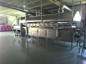 Friteuse continue en acier inoxydable / Machine à frire les aliments (noix de cajou, maïs) pour les applications de moulin à farine et de vinerie 900 kg/h SUISER MAKINE - Product Image 3