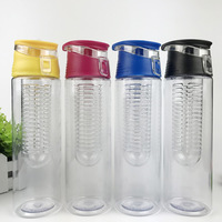 Bouteille d'eau pour infuseur de fruits, 700ml, 800ml