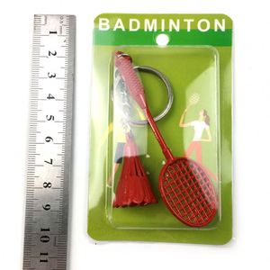 Colorful Badminton Racket Keychain Cute <b>Mini</b> Sports Keyring for Women Men Metal Car Key Chains <b>Backpack</b> Pendant Novelty Gifts - Product Image 5