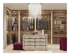 <span class=keywords><strong>Dressing</strong></span> autoportant <span class=keywords><strong>de</strong></span> <span class=keywords><strong>luxe</strong></span> au design moderne avec éclairage LED intégré pour chambre à coucher - Product Image 2