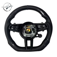 Volant sportif YZ à 3 branches, épaisseur 35 mm et 40 mm, en cuir et fibre de carbone, couleurs personnalisables pour Porsche 991 958 9YB Turbo GT