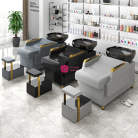 Fauteuil de lavage électrique et lit de lavage en cuir PU écologique Yicheng Beauty pour salon de beauté avec couleur au choix