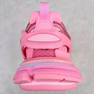 Chaussures de sport décontractées, chaussures de marche amorties avec LED, style design élégant, chaussures de course roses confortables - Product Image 6