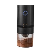 Moulin à café électrique portable intelligent à écran tactile, rechargeable par USB-C, 1500 mAh, réglage progressif