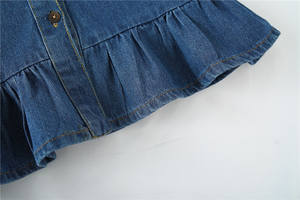 Ropa Infantil, Vestido Balochi de Mezclilla de Manga Larga, Diseños de Vestidos, Fotos, Hecho en India, Importado de China - Product Image 2