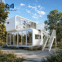 Cabine Apple de 40 pieds, coupe-vent, imperméable et respirante, design moderne, maison préfabriquée en conteneur, bureau, cuisine, chambre, salle de bain