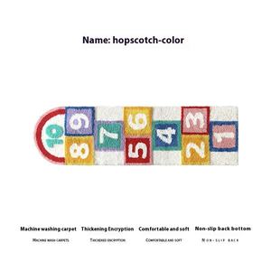 Dessin animé moderne pour enfants fabriqué à la machine tapis en polyester à poils hauts antidérapant salon adolescent marelle jeu chambre chevet - Product Image 6