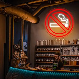 No Smoking Letreros Neon LED dimmable USB powered ambient <b>light</b> store <b>window</b> decoration <b>light</b> street indicator <b>light</b> Customized - Product Image 3
