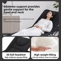 Neues Mehrstufig Einstellbares Metall-Klappbett Büro-Nickerchen Freizeit-Liegestuhl Outdoor Tragbares Campingbett Modern Minimalistisch Anpassbar