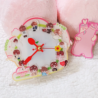 Relojes Creativos de Acrílico con Diseños de Dibujos Animados Personalizados, Se Pueden Fabricar Según los Dibujos que Proporcione. Fábrica de Origen