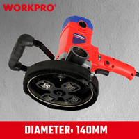 Meuleuse d'angle électrique WORKPRO 1500W, meuleuse à béton portative pour surface de sol, tension nominale 220V