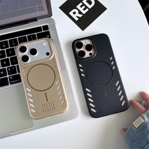 เคสโทรศัพท์มือถือแบบรังผึ้งระบายความร้อนแม่เหล็ก สำหรับ iPhone 17 16 15 Pro Max  วัสดุ PC ระบายอากาศ  ฝาหลังแบบด้าน - Product Image 3