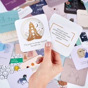 Gioco di Carte Personalizzabile di Alta Qualità con Affermazioni, Domande Personalizzate, Carte per la Salute Mentale, Mazzo di Carte Stampato - Product Image 2