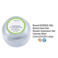 KODIES GEL Gel de construction pour ongles Kerain 30g, Gel acrylique camouflage, Colle de manucure pour extension en résine, Marque privée/Logo personnalisé