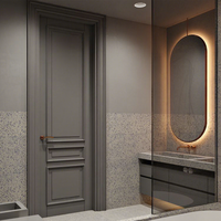 Porte intérieure en bois massif, style français, luxe, panneau secret dissimulé, mur intérieur, charnière invisible, porte cachée