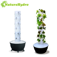 Système de jardinage automatique de tour hydroponique aéroponique d'intérieur conception simple écologique pour la culture de légumes et de plantes vertes à la maison