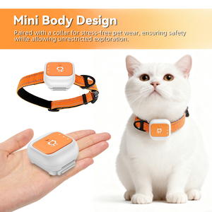 Mini traceur <span class=keywords><strong>GPS</strong></span> 4G pour animaux de compagnie en nylon IP67 avec suivi iOS/Android, gestion de la santé et positionnement anti-perte - Product Image 5