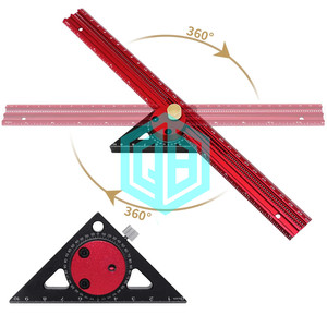 Righello da scriba di 360 gradi-strumento per la lavorazione del legno di precisione fai da te strumento per la disposizione del foro a forma di T righello per righello per scorrimento Carpenty - Product Image 4