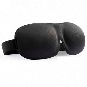 Masque de sommeil en polyester élastique 3D avec impression de logo personnalisé pour les fournitures de fête promotionnelles - Product Image 2