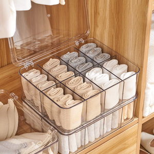 Vớ Đồ Lót Ngăn Kéo Tổ Chức Ngăn 8 Lưới Ngăn Rõ Ràng Nhựa Hộp Lưu Trữ Cho Quần Áo Áo Áo Ngực Quan Hệ Thắt Lưng - Product Image 1