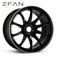 Jantes en alliage forgées sur mesure ZFAN 17 18 pouces 5x112 5x114.3 5x120 6061-T6 Bronze à cinq branches pour Audi BMW Mercedes