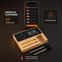 Thermomètre numérique sans fil pour viande, moniteur de température alimentaire BT, thermomètre à lecture instantanée, sonde de cuisson, testeur pour barbecue et cuisine