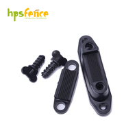 Abrazadera de Polietileno de 40 mm, Color Negro, Plástico PP, Resistente a los Rayos UV, Aislante para Cercas Eléctricas con Poste de Madera para Cinta