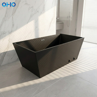 Baignoire Spa OHO Moderne en Acrylique Haute Brillance avec Revêtement Antibactérien pour Bain de Glace Froid, Idéale pour la Relaxation et la Récupération