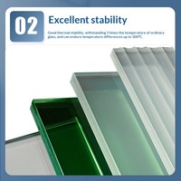 Verre trempé de haute qualité sur mesure, verre flotté ultra clair, prix d'usine