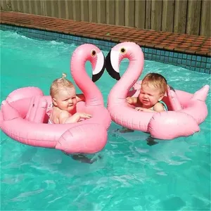 Thả Vận Chuyển Flamingo Bé Hồ Bơi Float Flamingos Hình Dạng Inflatable Bé Bơi Flamingo Vòng Cho Bên Bờ Biển