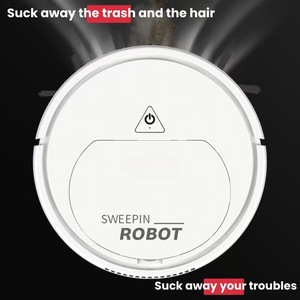 Smart Household Plastic Robot Vacuum Cleaner Wet Dry Function Automatic <b>Cleaning</b> Eco-Friendly <b>Mopping</b> Hotel Suction Remov - Product Image 1