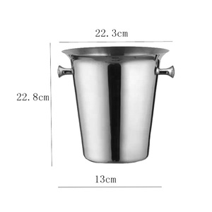 5L thép không gỉ rượu vang mát Xô đá 12L Công suất Dã Ngoại bên nước giải khát bồn kim loại mát lưu trữ tính năng làm mát nhựa - Product Image 6