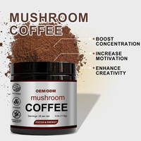 Café aux champignons Lion's Mane OEM |   Poudre d'extrait d'herbes instantanée saine sans sucre pour adultes