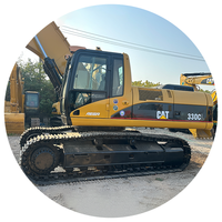 Projet d'infrastructure de carrière : Excavatrice d'occasion Cat 330Cl 30 tonnes, 95% neuve, d'origine japonaise