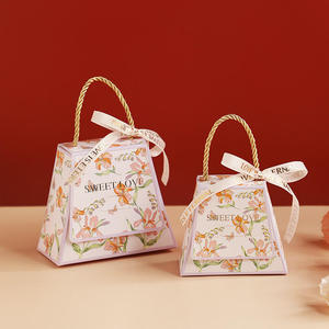 Boîtes à bonbons personnalisées en gros, design imprimé floral, carton recyclé, boîtes de <span class=keywords><strong>dragées</strong></span> pour mariage, vente en gros OEM ODM pour fête de naissance - Product Image 2