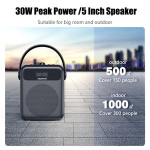 Norwii S508 30W Microphone sans fil rechargeable Amplificateur vocal avec casque/microphone portable <span class=keywords><strong>pour</strong></span> enseignant Discours public - Product Image 4