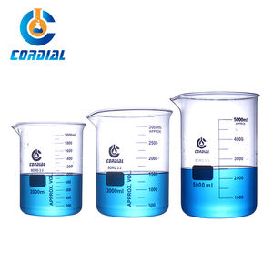 सौहार्दपूर्ण 250 मिलीलीटर 300 मिली 400 मिलीलीटर 500 मिलीलीटर बोरोसिलिकेट 3.3 श्रम के लिए ग्लास कम फॉर्म बीकर - Product Image 3