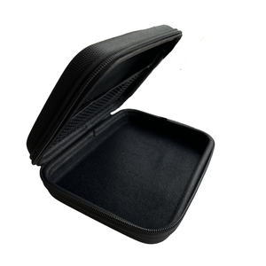 Estuche de Almacenamiento Portátil para Auriculares HappyHearing de Alta Calidad, Material EVA Negro - Product Image 1