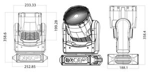 Luz Móvil de Cabeza con Haz de Luz LED RGB <span class=keywords><strong>Martin</strong></span> <span class=keywords><strong>Mac</strong></span> One de 150W con Control DMX512 - Product Image 5